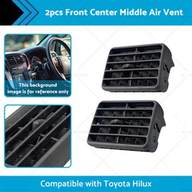 MAX COOL 2PCS Black Car Front Center Middle Air Vents Suitable for Toyota Hilux LN145 1997-2004