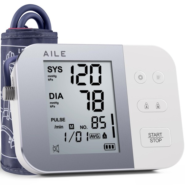 Blood Pressure Monitor for Home Use：AILE 111 Blood Pressure Machine - Blood Pressure Cuff (9-20.5") - Voice Broadcast - Accurate and Reliable Upper Arm BP Monitor