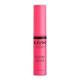 Labial Líquido Nyx Butter Gloss Cobertura Ligera A Media 8ml Peaches And Cream                                                                        