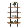 Industrial Shelves - 4 Tier Industrial Decor Pipe Bookcase Using