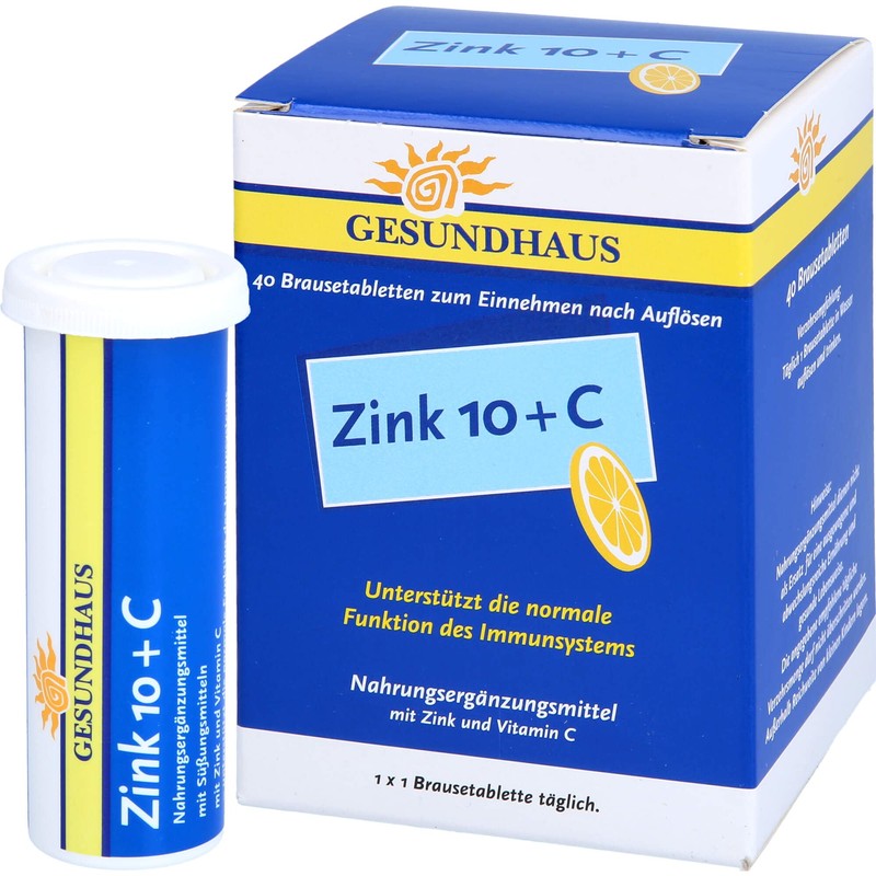 Zinc 10+C effervescent tablets