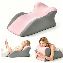 SmileQueen Memory Foam Wedge Pillow for Reading, Legs, Back Support