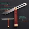 1 PCS Adjustable Carpentry Square Bevel Gauge Sliding T Bevel