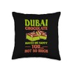 Dubai Chocolate Throw Pillow