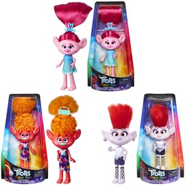 Toptoys2u Bargain Bundles Trolls Toy Doll Figures & Accessory Bundle - 3-Piece Stylin' Doll Bundle - Stylin' Poppy Doll, Stylin' Barb Doll, & Stylin' DJ Suki Doll