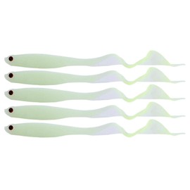 Alomejor Tail Fishing Lure Soft Artificial Fishing Lure Sea Boat Fishing Lure Suitable for Sea River Lake Fishing (Luminous)