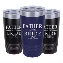 Yippee Daisy - Father of the Bride Gift from Daughter - Father of the Bride from Groom - Father In Law Wedding Gift - Custom 20 Oz Tumbler