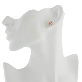 Glass Of Venice Murano Glass Ball Stud Earrings - Sparkling Pink