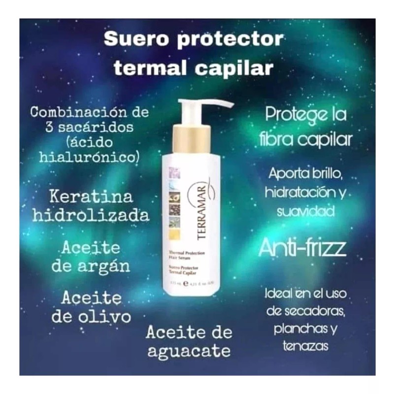Terramar Suero Protector Termal Capilar Terramar Uso Antes D Secadora