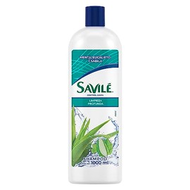 Savilé Shampoo Menta y Eucalipto, Blanco, 1000 ml