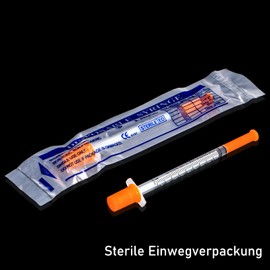 20pcs 1ml/cc 29G-8mm Plastic Multi-Purpose Measuring Tools, Individually Packed