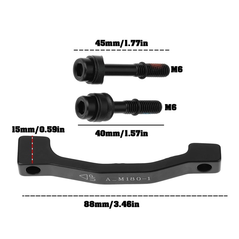 eMagTech Bicycle Disc Brake Caliper Adapter with Screws A11 A_