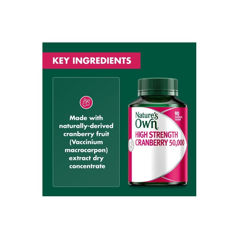 Nature's Own High Strength Cranberry 50,000 90 Capsules