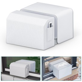 Daisypower 2 Pack Window Air Conditioner Cover for U-Shaped Window AC Units,Indoor and Outdoor Window AC Cover Universal fit for 8000/10000/12000 BTU,Dust-Proof Waterproof AC Unit Covers for Winter