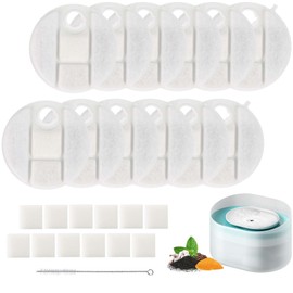 12 Pack Replacement Filters for Petlibro Capsule Dog Water Fountain PLWF008, 6 Month Supply Filter for Dog Water Dispensers
