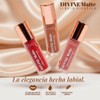 Divine Matte, Labial Lquido Mate de Alta Pigmentacion, 8 Tonos,