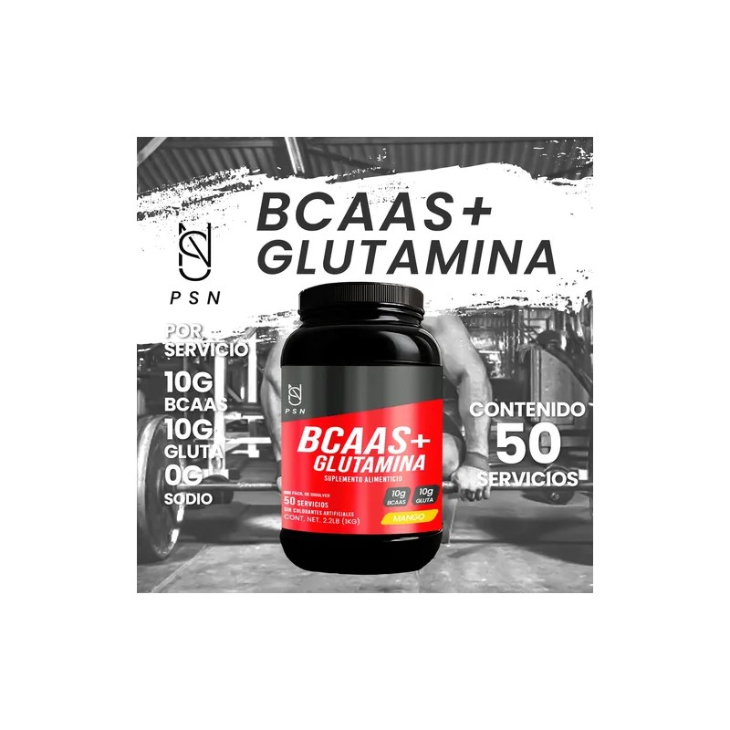 Aminoácidos Bcaas + Glutamina Psn 1kg Varios Sabores