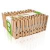 Wooden Clothes Pegs A00154025 Natural Birch Wood 45 mm Pack