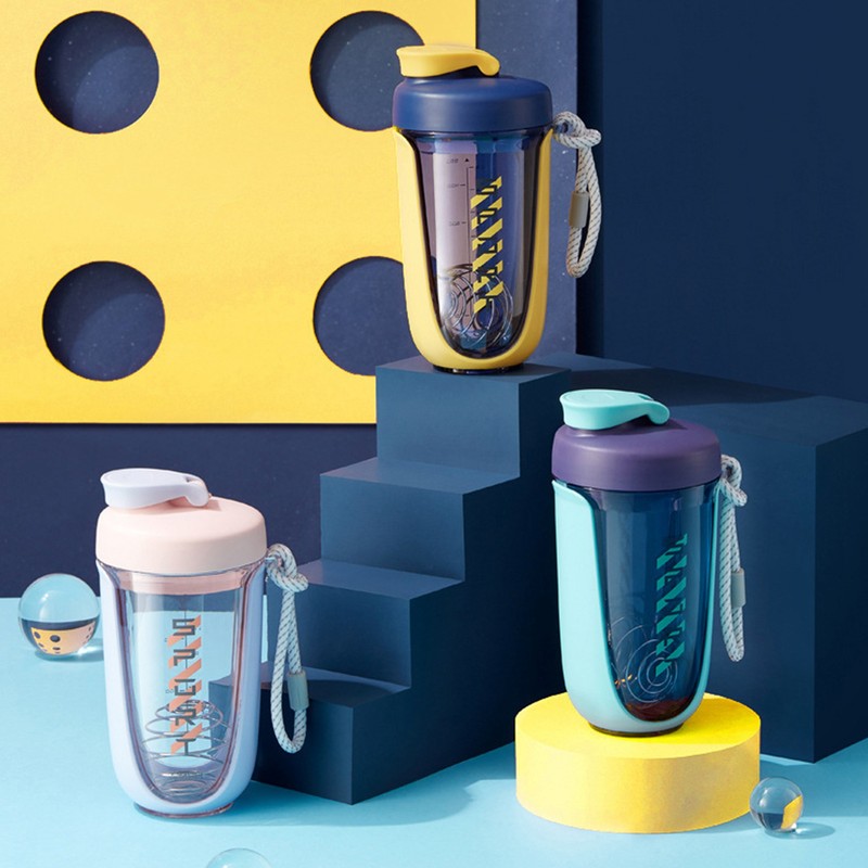 590ml Fitness Sport Water Bottle Leakproof Shaker Cup Drinking Bottle