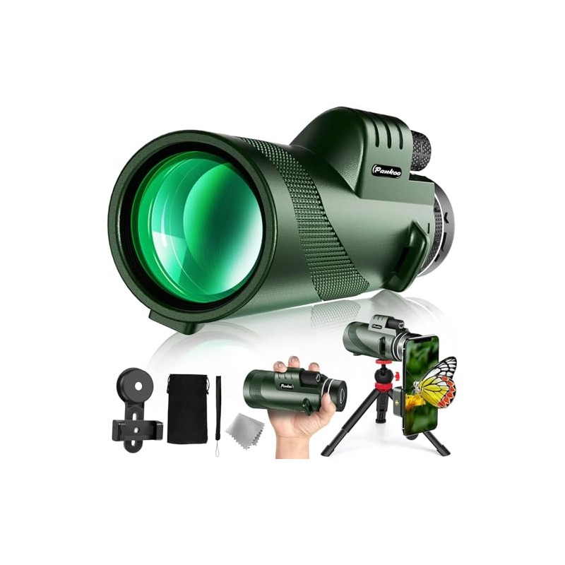 40x60 Monocular Telescope, High Power Monocular for Adults with Phone