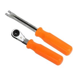 Automobile and Motorcycle Products 2Pcs Automatic Slack Adjuster Tool Set Fork End Release Tool Double Square Ratcheting Wrench for Trucks Trailers,Automotive Maintenance and Repai