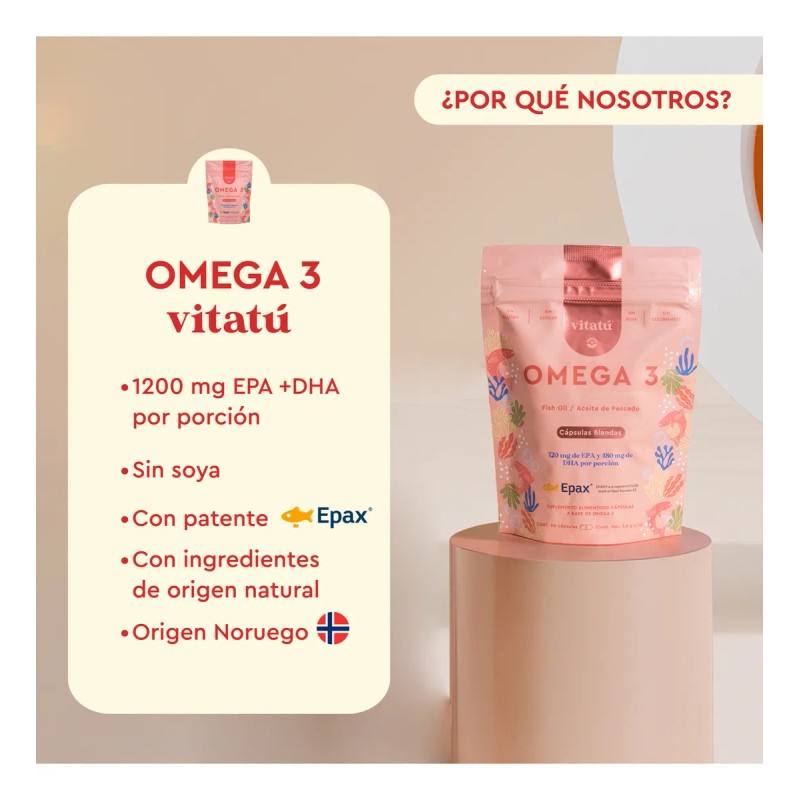 Vitatú | Omega 3 De Salmón Noruego Sin Sabor