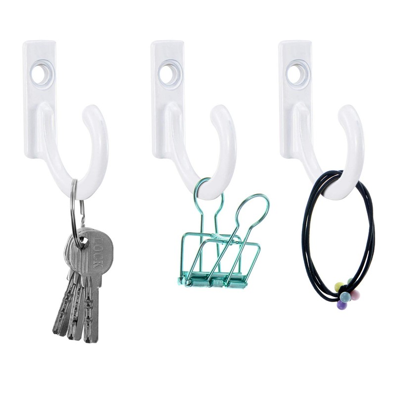 Zhehao 100 Pieces Key Hooks Jewelry Small Hook Key Hanging