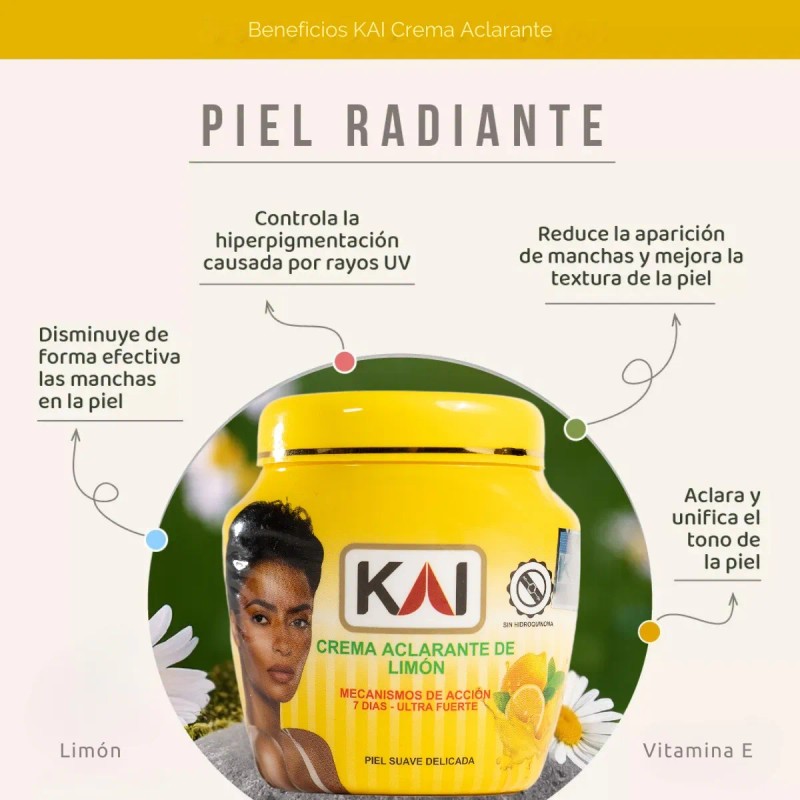 Crema Aclarante Facial Intensiva Hidrata Acido Kojico Limón Todo Tipo