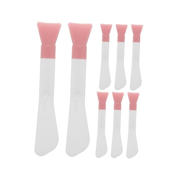 VALICLUD 8pcs Dual-head Silicone Face Mask Brush Applicator Tool for