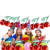 12 Pcs Cherry Balloons Foil Cherry Theme Summer Fruit Balloons