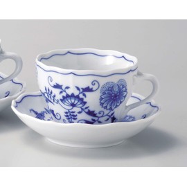 BOHEMIA BLUE ONION CBO12 Cup & Saucer 1 Guest