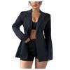 SweatyRocks Women's 2 Piece Outfits Long Sleeve Button Blazer and