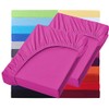 NatureMark Basic Set of 2 Jersey Fitted Sheets, 90 x