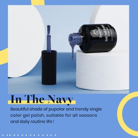 Beetles Gel Nail Polish, 1Pcs 15ML In the Grayish Blue Color Soak Off Gel Polish Nail Art Manicure Salon DIY Uv Nail Lamp Gel Nail Design Decoration at Home