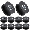 10PCS M8 Rubber Grommets Buffer Washers, Soft Rubber with Steel