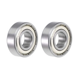 sourcing map 6202ZZ Deep Groove Ball Bearing 15x35x11mm Double Shielded ABEC-3 Bearings 2-Pack