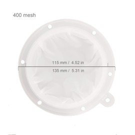 400 Mesh Nylon Mesh Wine Filters to Remove Sediment Wine Filtering Kit Sieve Strainer Compatible with 13cm Funnels