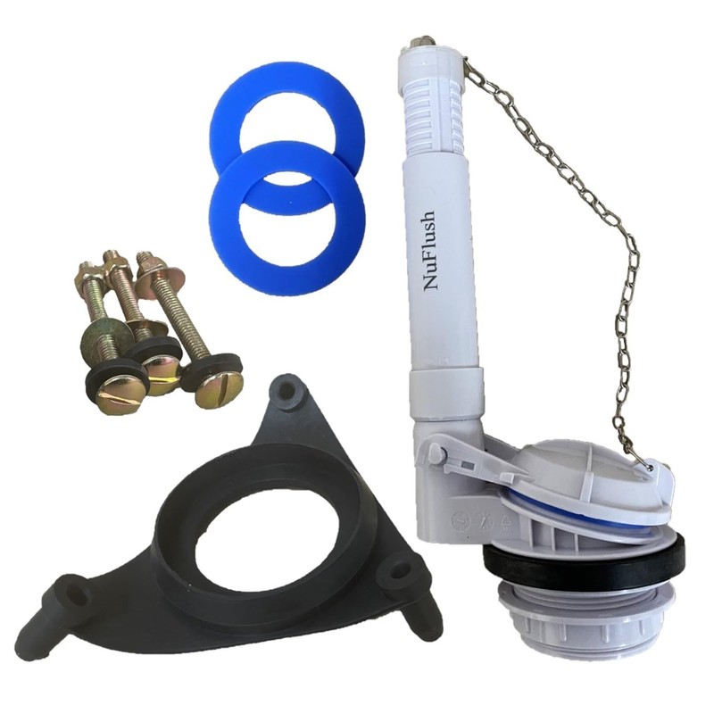 Kohler Barrington Replacement Toilet Flush Valve Kit with Adjustable Overflow