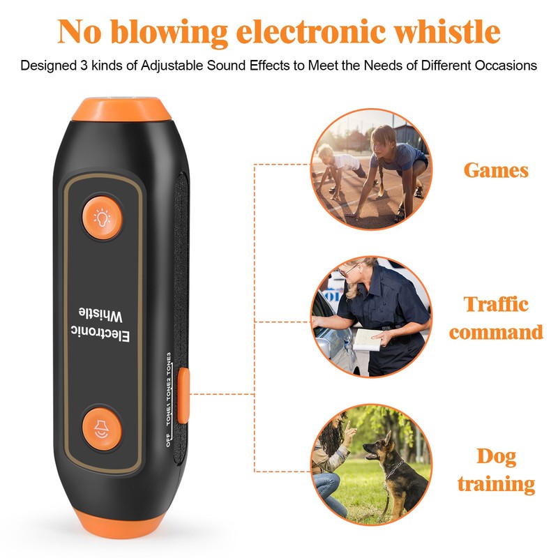 Electronic Whistle 3 Tone 3 Volume Level Blow Free Whistle