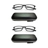 EYE ZOOM 2 Pack Lightweight Thin Frame Reading Glassess with