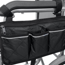 Chair walker armrest side pocket auxiliary bag multipurpose pocket