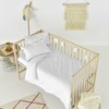 Baby Bedding Set 20 Colors Pillowcase + Duvet Cover 2 PC to FIT Baby COT 120 cm x 90 cm (White)