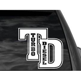 FGD Turbo Diesel Universal Car or Truck Window Decal Sticker 12" X 10" (1td12) Universal