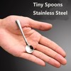 6 PCS Tiny Stainless Steel Spoons for Spices Jars, [Upgraded