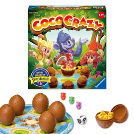 Ravensburger 20897 - Coco Crazy, Brettspiel für Kinder ab 5 Jahren, Familienspiel für Kinder und Erwachsene, Merkspiel für 2-8 Spieler