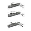 EYE ZOOM 3 Pairs Lightweight Portable Metal Reading Glasses with