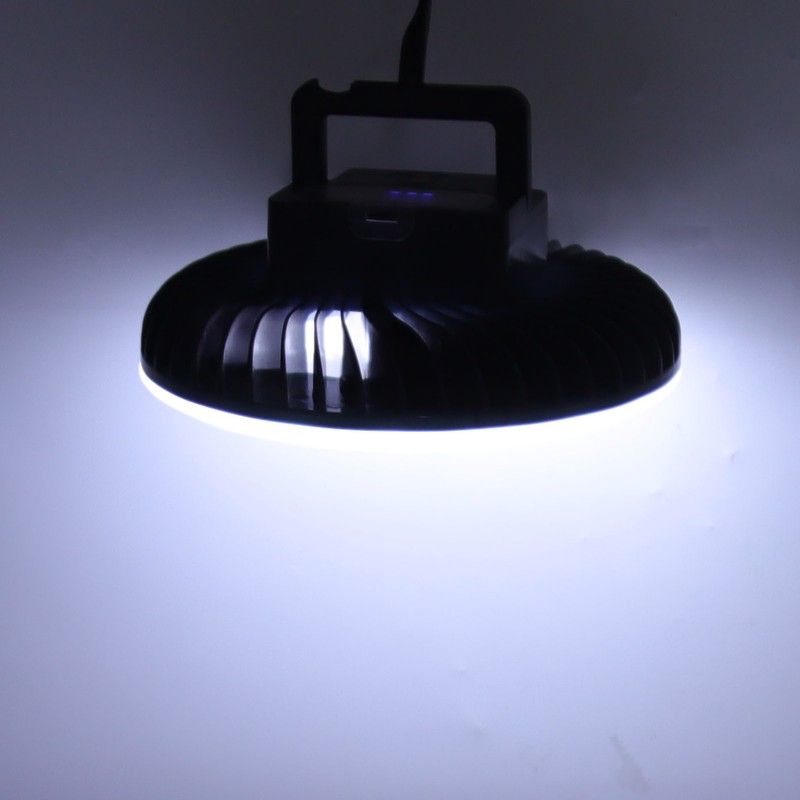 Portable Camping Fan Light LED with Magnet Hook USB Charging