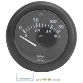 Oil Pressure Gauge Diesel Engine Oil Generator Part Pointer Measuring Meter 52mm 0‑150psiDC12V
