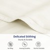 PiccoCasa 100GSM Microfiber Striped Bed Fitted Sheet, 16 Inch Deep
