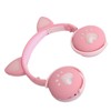 Cute Cat Ear Glowing Wireless Bluetooth Headphone HIFI Sports Folding